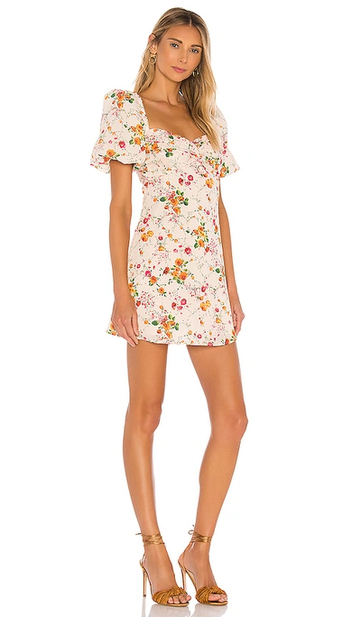 Shop House Of Harlow 1960 X Revolve Cher Mini Dress In Ivory Floral