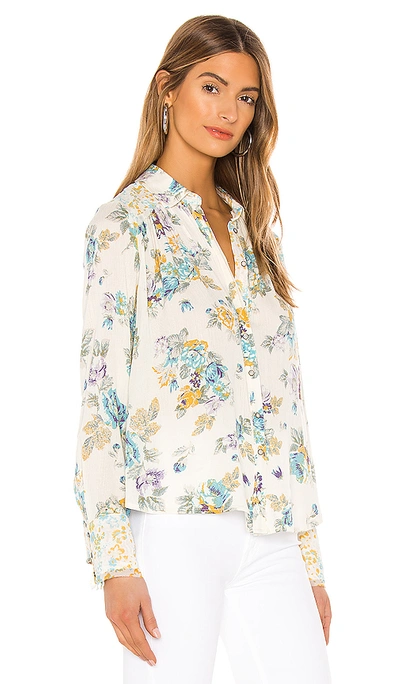 Shop Free People Hold On To Me Printed Top In Ivory