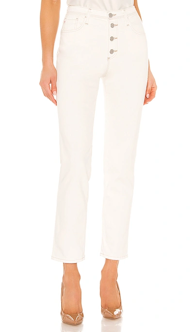 Shop Ag Isabelle Button Up Straight. - In Moderne White