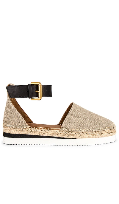 Shop See By Chloé Glyn Espadrille In Natural & Calf