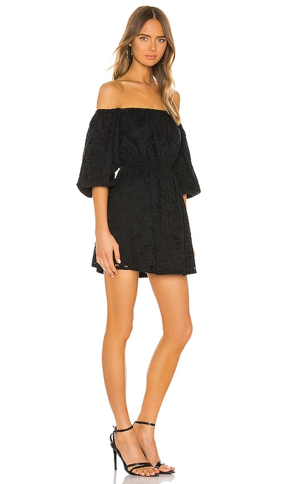 Shop Camila Coelho Archer Off Shoulder Dress In Black