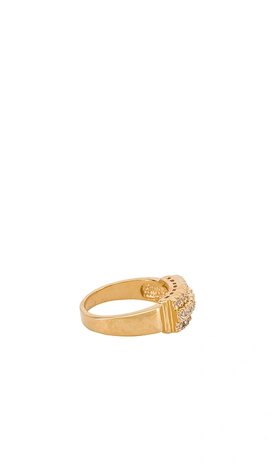 Shop Vanessa Mooney Ginger Ring In Gold