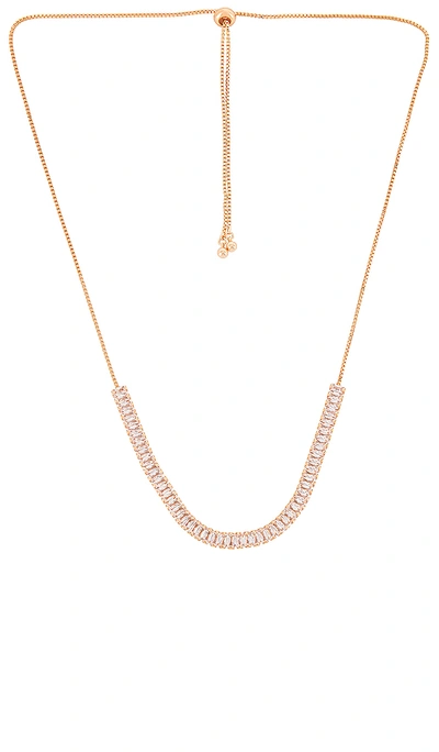 Shop Ettika Rhinestone Necklace In Gold