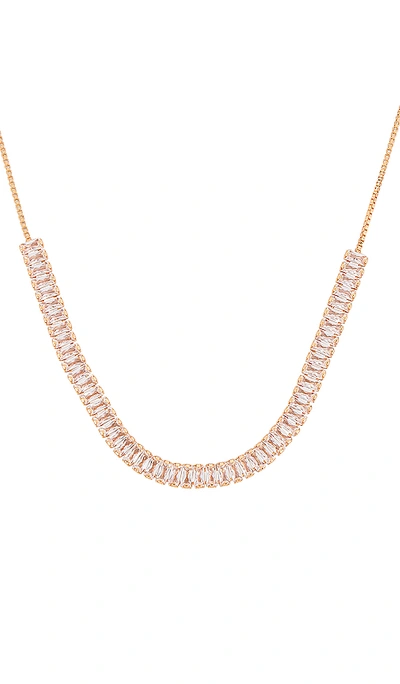 Shop Ettika Rhinestone Necklace In Gold