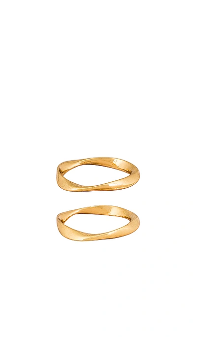 Shop Ettika Ring Set In Gold