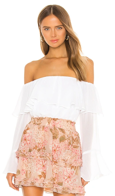 Shop Show Me Your Mumu Love Spell Top In White