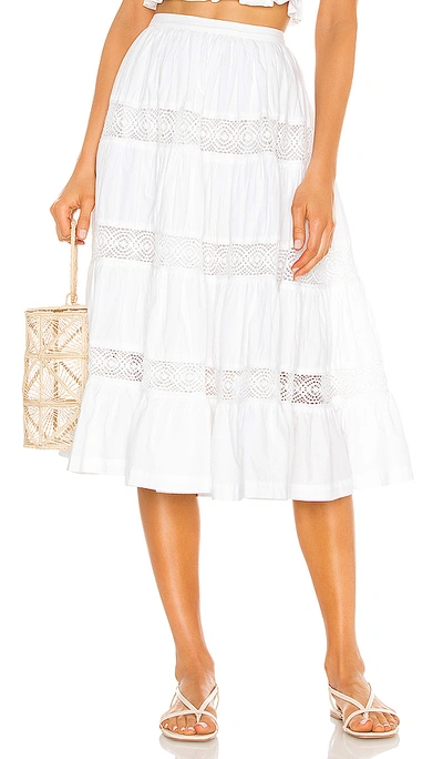 Shop Tularosa Thelma Skirt In White