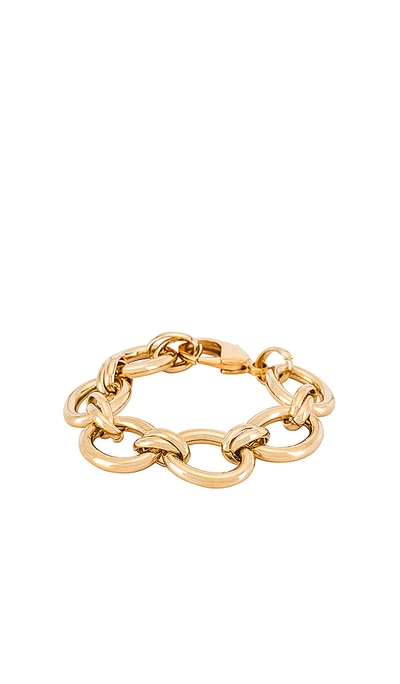Shop Joolz By Martha Calvo Oval Link Bracelet In Gold