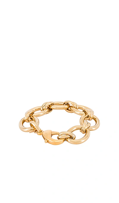 Shop Joolz By Martha Calvo Oval Link Bracelet In Gold