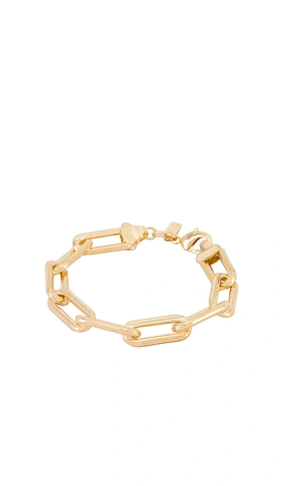Shop Joolz By Martha Calvo Box Link Bracelet In Gold