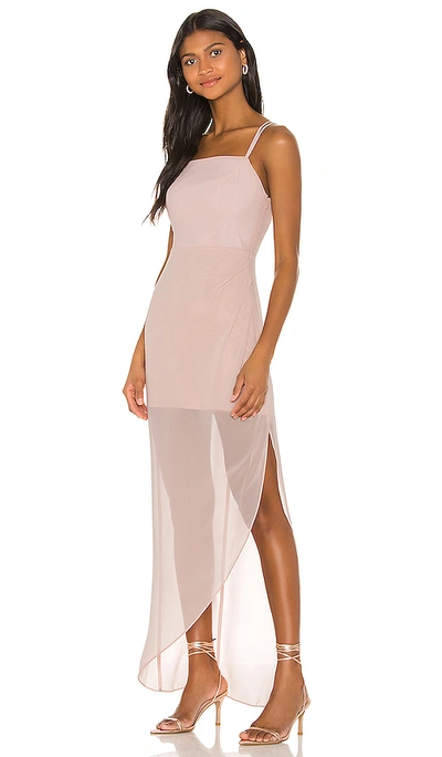 Shop Bcbgeneration Evening Strappy Dress In Rose Smoke