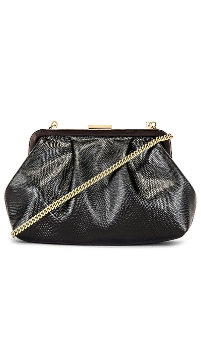 Shop Clare V Sissy Clutch In Black Lizard