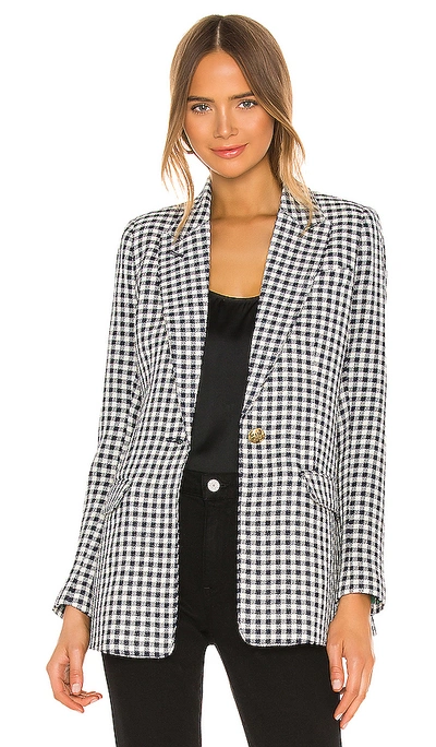 Shop Smythe Tailored Blazer In Navy Check