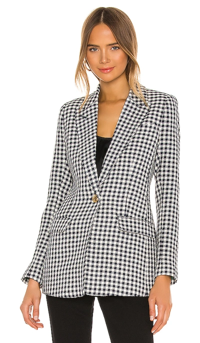 Shop Smythe Tailored Blazer In Navy Check