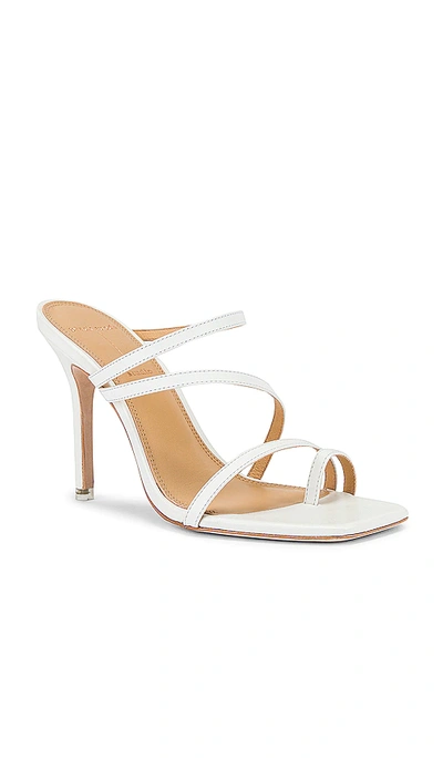 Shop Black Suede Studio Cindy Sandal In White Leather