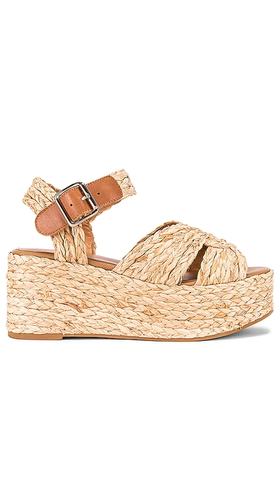 Shop Seychelles Glistening Sandal In Natural Raffia