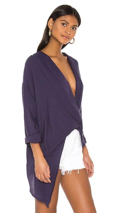 Shop Yfb Clothing Corinne Top In Eggplant