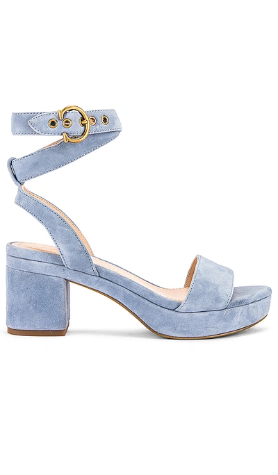 Shop Coach Serena Suede Sandal In Bluebell