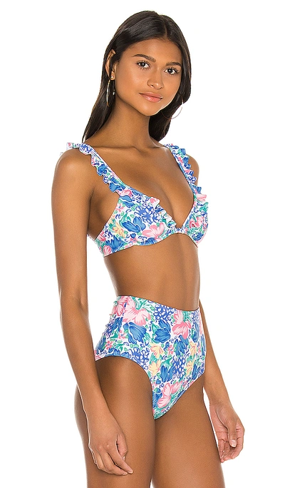 Shop Faithfull The Brand Chaumont Bikini Top In Jemima Floral