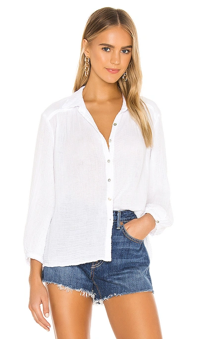 Shop Michael Stars Carrie Button Down In White