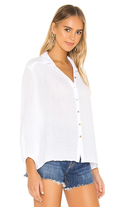 Shop Michael Stars Carrie Button Down In White