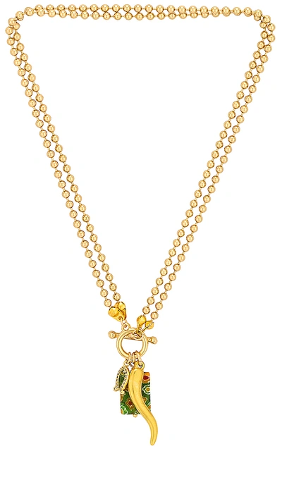Shop Joolz By Martha Calvo Lucky Me Necklace In Gold