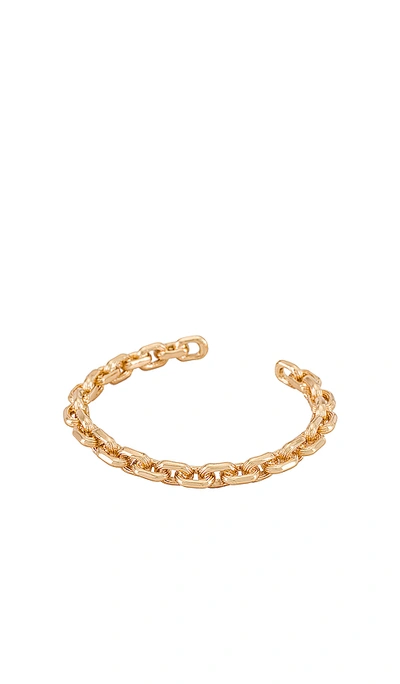 Shop Amber Sceats Link Cuff Bracelet In Gold