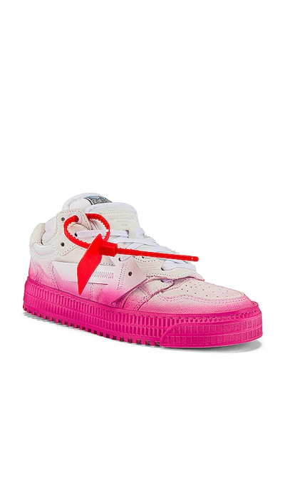 Shop Off-white Degrade 3.0 Low Sneaker In White & Fuchsia