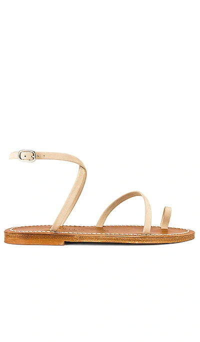 Shop Kjacques Loki Sandal In Nubuk Linen