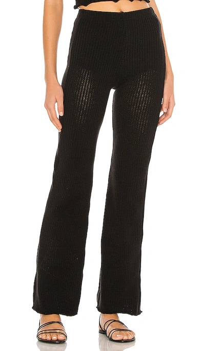 Shop Indah Sneak Knit Long Lounge Pant In Black