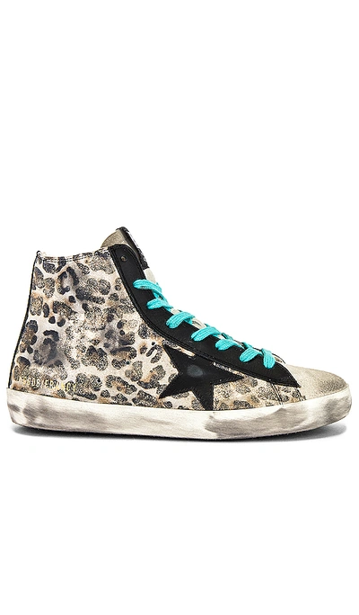 Shop Golden Goose Francy Sneaker In Leopard  Black & Green