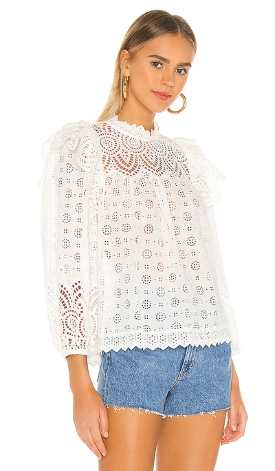 Shop Ulla Johnson Holland Blouse In Pristine