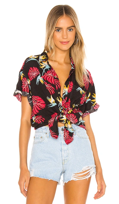 Shop One Teaspoon X Revolve Sunrise Hawaiian Shirt In Sunrise Palm