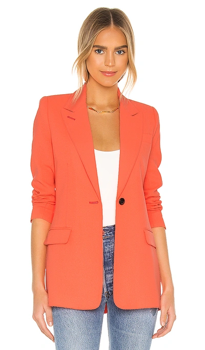 Shop Smythe Tailored Blazer In Neon Tangerine