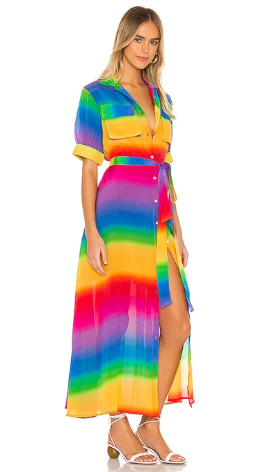 Shop All Things Mochi Iska Dress In Rainbow