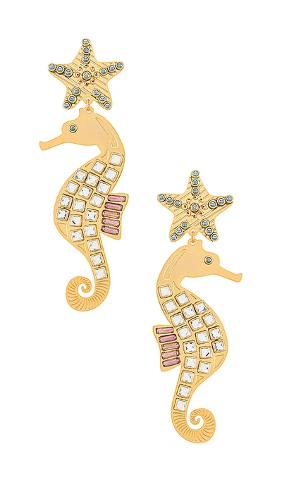 Shop Mercedes Salazar Isla Seahorse Earring In Gold