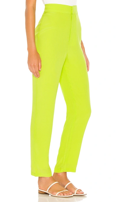 Shop Lovers & Friends Alan Pant In Neon Lime Green