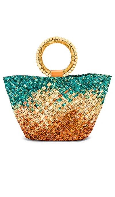 Shop Aranaz Pintano Tote In Orange Blue