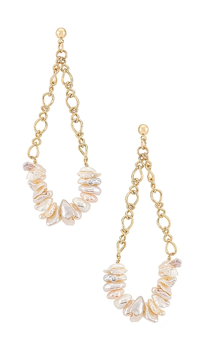 Shop Amber Sceats Shell Drop Earring In Gold