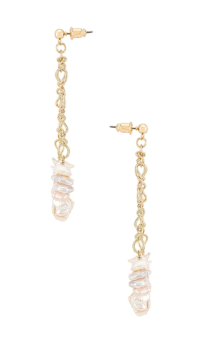 Shop Amber Sceats Shell Drop Earring In Gold