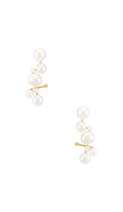 Shop Baublebar Soraida Pearl Ear Crawlers In White