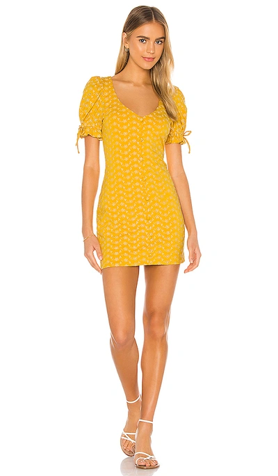 Shop Tularosa Penny Dress In Golden Yellow