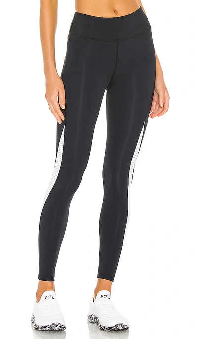 Shop Alala Heroine Tight In Black  White & Lime