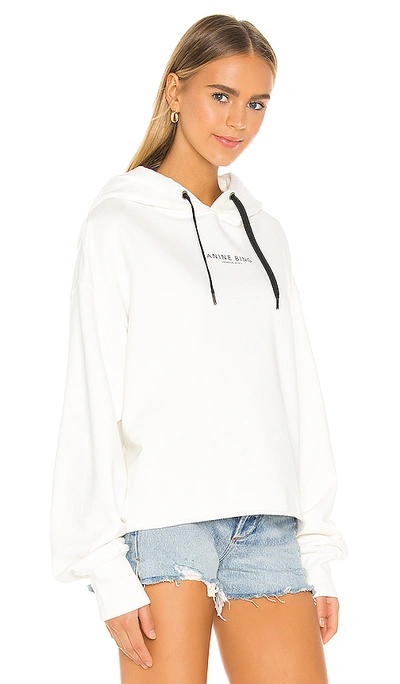 Shop Anine Bing Jamie Hoodie In White