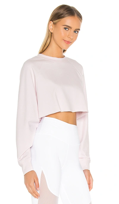 Shop Alo Yoga Double Take Pullover In Soft Pink