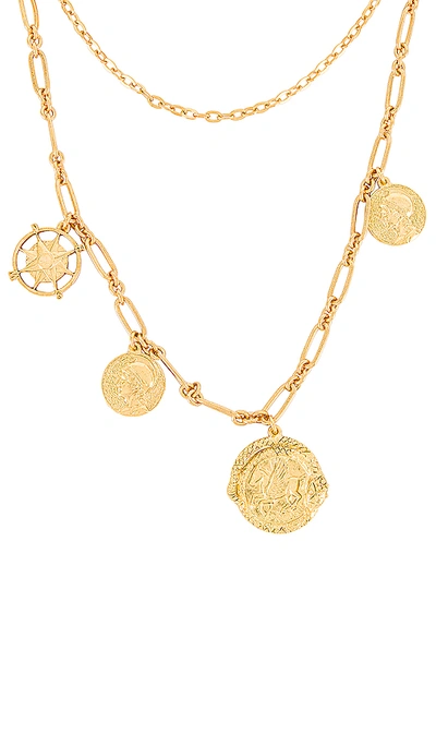 Shop Jennifer Behr Pangea Necklace In Gold