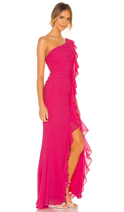 Shop Michael Costello X Revolve Imogen Gown In Hot Pink