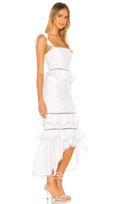 Nbd Haze Midi Dress In Ivory