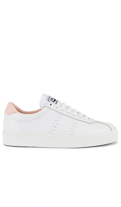 Shop Superga 2843 Comfleau Sneaker In White & Pink