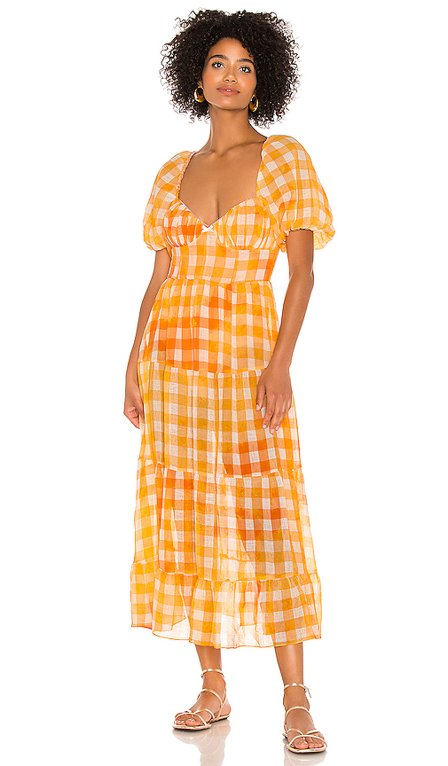 For Love Lemons Mimosa Maxi Dress In Orange Modesens